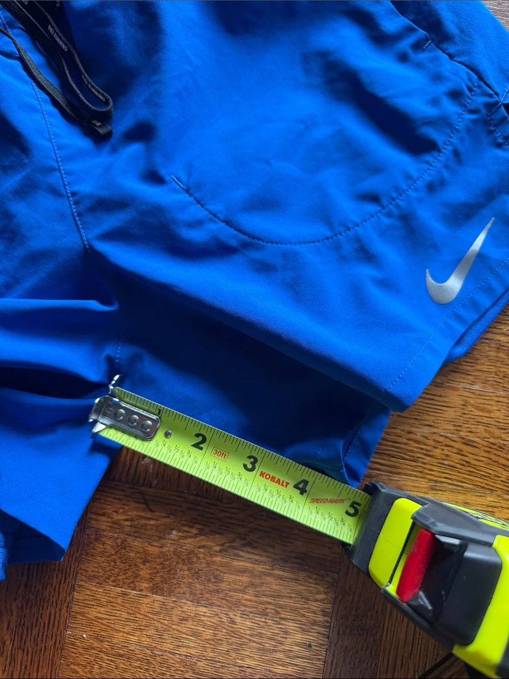 Nike Men’s 5” running Shorts - Blue with Black Drawstring
